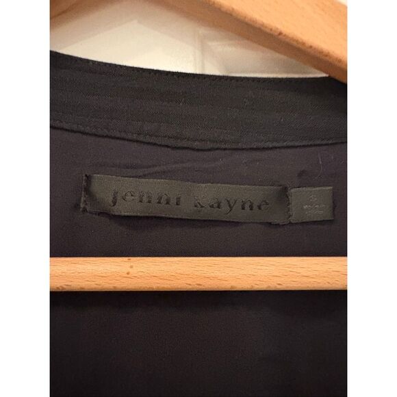 Jenni Kayne Seersucker Dress Shirtdress Black Size Small - Picture 9 of 10